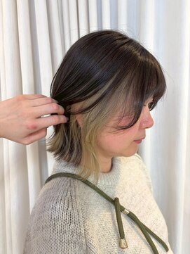 ボックスミコ(Box mico.) インナーカラーでホワイトベージュ☆