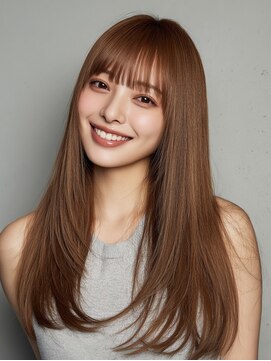 ステイゴールド(STAYGOLD) レイヤーカット ブラウンベージュ 前髪カット 髪質改善 美髪