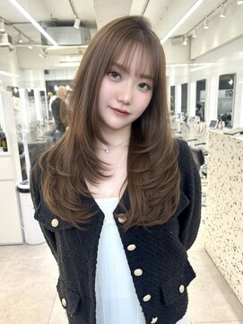 オニキス(ONYX) H167韓国ヘアトレンドブリーチなしダブルカラーミルクティー