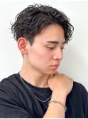 men's/メンズ波巻きスパイラルパーマ/ナチュラルツーブロック