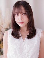 カバーヘア ブリス 大宮西口(COVER HAIR bliss)&nbsp;ハイレイヤーエアストレートミルクブラウンブリーチなし20代a