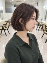 モト 船橋(moto)&nbsp;韓国アイドル丸みショートボブ艶髪メープルココアブラウン船橋