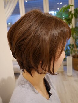 ヘアー カラー キー(HAIR color KEY)の写真/☆一度はしたい憧れのショート☆大人のショートは『女性らしく』丸みのあるシルエットに仕上げます◎