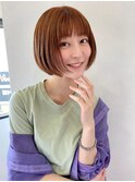 柔らかい顔まわりのショートボブ【アフロート吉祥寺 緒方】