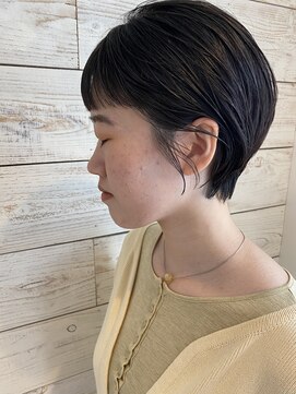 ベルクープス 天王寺店(Belle Coupes) 【ベルクープス天王寺】三島直子　幅広バング丸みショート