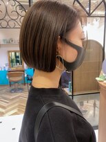 ロンド エスポワール 錦糸町(Lond espoir)&nbsp;【柴田】ミディアムヘアショコラベージュボブルフ魅力倍増カール