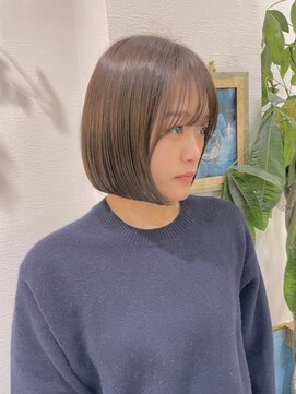 ロンドネートゥル 新潟(Lond naitre) 【Lond naitre本田】オリーブグレージュボブ/ペールベージュ