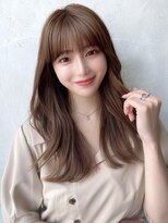 アフロート ルヴア(AFLOAT RUVUA)&nbsp;るなstyle くびれヘア 20代30代40代 柔らかブラウンベージュ