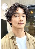 メンズパーマ/メンズスパイラルパーマ/マッシュウルフパーマ/