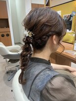 アメイジングヘアー 千歳店(AMAZING HAIR) お呼ばれスタイル/ヘアアレンジ/編みおろしスタイル