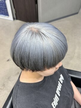 フイ 新宿3丁目(Hui) ハイトーンカラー/マッシュパーマ/アースカラー/men's/