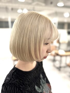 シアン 橋本店(Shian) ホワイトベージュ　マッシュボブ