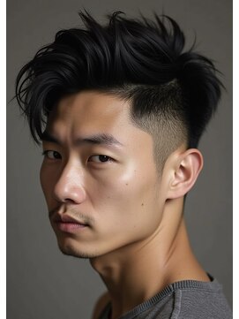 メンズエス 天満扇町(mens esu) yaツーブロック/無造作パーマ/ダークトーン