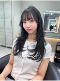 縮毛矯正×ザクザクレイヤー×内巻きワンカール