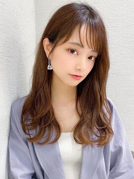 ラルユー 金山(LallYou) 大人かわいいくびれヘアセミロング × ミルクティーベージュ