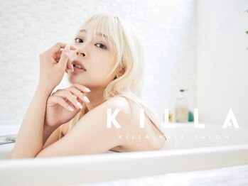 KILLA 原宿 ハイトーンダブルカラー/ブリーチデザインカラー/髪質改善トリートメント