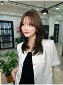 ミディアムレイヤーカット/韓国ヘア/ケラチントリートメント
