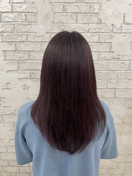 アジールヘア 池袋東口店(agir hair) カシスレッド/暖色カラー/zブリーチなしダブルカラー/池袋東口