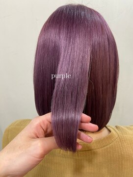 ソイクフ 四条大宮店(SOY-KUFU) 20代30代40代◎大人ミディパープルニュアンスカラー