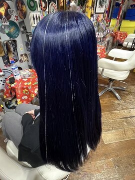 ネイビーブルー＆ティンセル