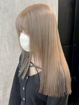 DATE梅田 ダブルカラー/ブリーチなしダブルカラー/ハイトーン【4月上旬OPEN(予定)】 ダブルカラー/ケアブリーチ/ミルクティーベージュ/レイヤー/梅田