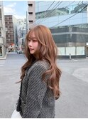 【大人可愛い】ミルクティーベージュ×ゆるふわロング