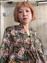 ハーヒム(her him)&nbsp;ボブ/ハイトーンボブ/オレンジカラー/オレンジベージュ/警固