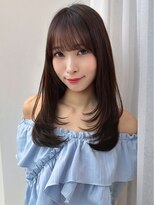 モナザスカイ 栄(MONA the SKY)&nbsp;【MONA】ロングレイヤー/チョコレートブラウン/顔周りレイヤー