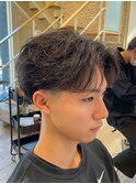 横須賀メンズカットメンズパーマニュアンスパーマセンターパート