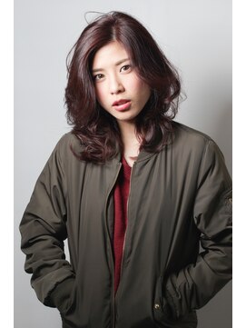 ララテラス(LaLa Terrace) 大人ボルドーピンクヘア