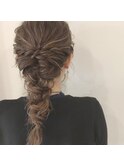 王道ゆるふわ編みおろしロング ハイライト 