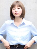 アヴァロン(AVALON)&nbsp;前髪ありショートボブ×イルミナカラー【明るめベージュ】