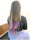 【志治幸佳】シルバーからのユニコーンカラー