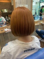ヘアーズ ベリー 城陽寺田店(hairs BERRY) オレンジカラー