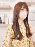 インナーカラーイヤリングカラー×美髪ロング[横浜/東神奈川]