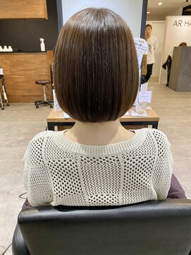 アールヘアー(ar hair) 【村松一輝】乾かすだけでまとまる柔らかい大人ボブ