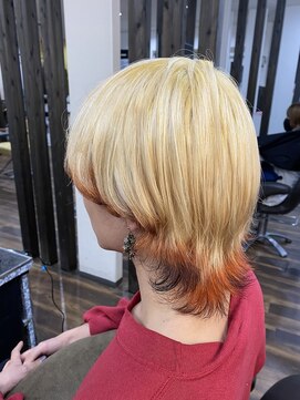 ヘアープロポーザー ラグ(hair proposer Leggu) ウルフ×キツネカラー