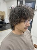 大人ツイストスパイラルウルフメンズマッシュイケおじ