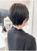 福山キャアリー小顔補正立体カットショートヘア ショートボブ