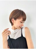 【La fith】丸みショート×ナチュラルブラウン×アースカラー