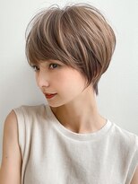 ナチュラルカールフルバング大人可愛いレッドブラウン美髪