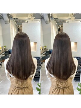 カレンアンドエクラート 大宮(KAREN&ECLART) 髪質改善 艶髪 ストレート 縮毛矯正 暗髪 韓国風 ロング