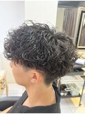 波巻きスパイラル ツイストスパイラル メンズパーマ マッシュ