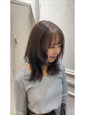 レイヤーカット!グレージュカラー!