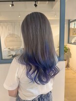 ラソニシカサイ(Lazo nishikasai)&nbsp;シルバーグレーポイントブルーパープルロング