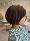 韓国風/透明感カラー/オリーブベージュ/前髪/小顔カット