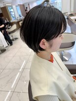 アッシュ 下北沢店(Ash) 黒髪でも柔らかい縮毛矯正のショートボブ