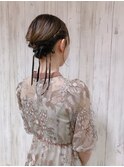 【ヘアセット・yuko】リボンアレンジ