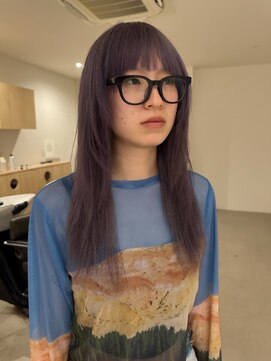 ユートゥイーズ つくば(U too e's) ラベンダーシルバー×ハッシュカット 〈riko〉