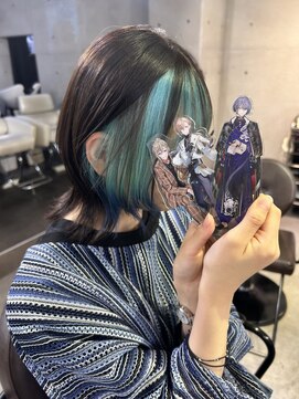 ピチカートシータ(pizzicato cita) にじさんじ　推しカラー　インナーカラー　水色